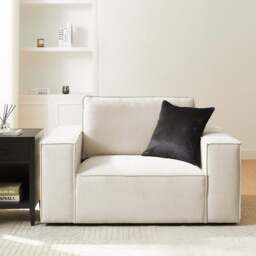 DUSK Brooklyn Loveseat - Ivory - thumbnail 4