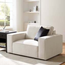 DUSK Brooklyn Loveseat - Ivory - thumbnail 1