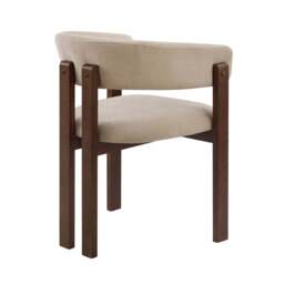 DUSK Bridget Set of 2 Dining Chairs - Chenille Oatmeal - thumbnail 7