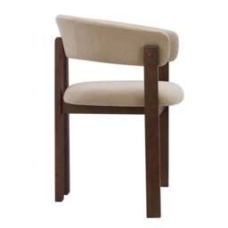 DUSK Bridget Set of 2 Dining Chairs - Chenille Oatmeal - thumbnail 5