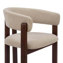 DUSK Bridget Set of 2 Dining Chairs - Chenille Oatmeal - thumbnail 3