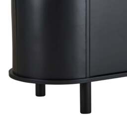 DUSK Tilda 2 Door Storage Unit - Black/ Marble Top - thumbnail 6