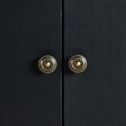 DUSK Tilda 2 Door Storage Unit - Black/ Marble Top - thumbnail 8