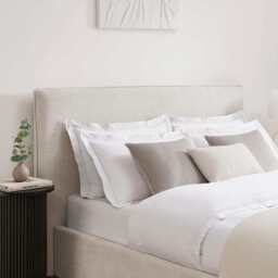 DUSK Oslo Ottoman Storage Bed - Ivory - Double - thumbnail 4