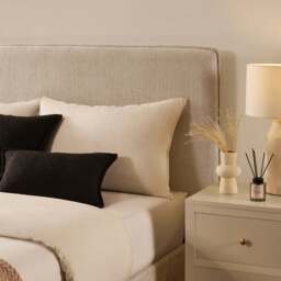 DUSK Oslo Ottoman Storage Bed - Textured Oatmeal - Double - thumbnail 7