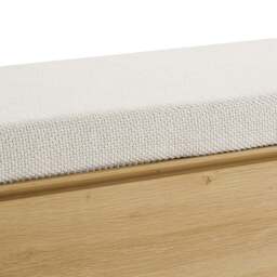 DUSK Avalon Storage Bench - Light Oak Effect - thumbnail 8