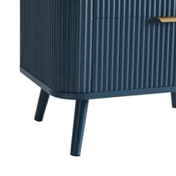 DUSK Hattie 2 Drawer Bedside Table - Teal - thumbnail 8