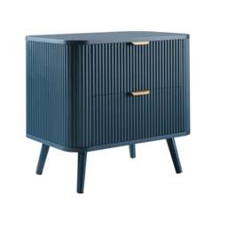 DUSK Hattie 2 Drawer Bedside Table - Teal - thumbnail 4
