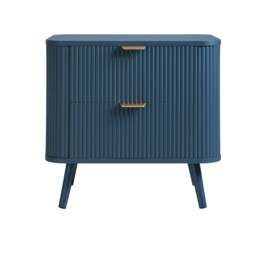 DUSK Hattie 2 Drawer Bedside Table - Teal - thumbnail 3