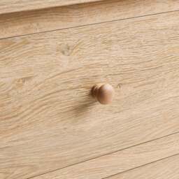 DUSK Nell 2 Drawer Bedside Table - Light Wood - thumbnail 8
