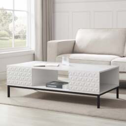 DUSK Isabella Coffee Table - White - thumbnail 1