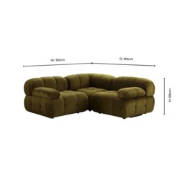 DUSK Bondi Small Corner Sofa - Rich Green - thumbnail 6