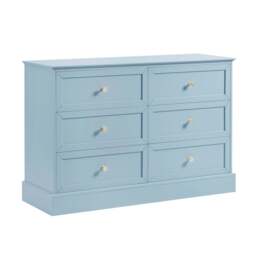 DUSK Ruby 6 Drawer Chest - Sky Blue - thumbnail 4