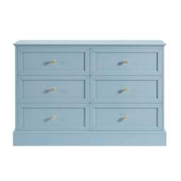 DUSK Ruby 6 Drawer Chest - Sky Blue - thumbnail 3