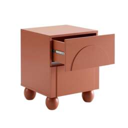 DUSK Rachel Arch Front 2 Drawer Bedside Table - Terracotta - thumbnail 5