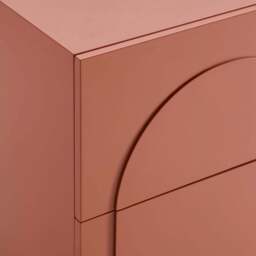 DUSK Rachel Arch Front 2 Drawer Bedside Table - Terracotta - thumbnail 7