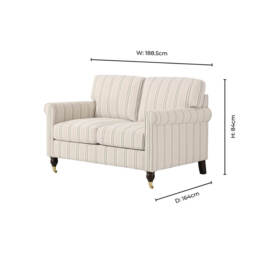 DUSK Sicily Small 2 Seater Sofa - Stripe - thumbnail 8