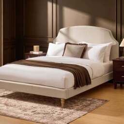 DUSK Surrey Bed Frame - Beige - Double - thumbnail 3