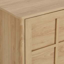 DUSK Carly 3 Door Sideboard - Light Oak Effect - thumbnail 8