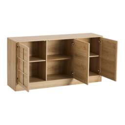 DUSK Carly 3 Door Sideboard - Light Oak Effect - thumbnail 4