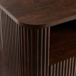DUSK Hattie 1 Drawer Bedside with Shelf - Walnut - thumbnail 8