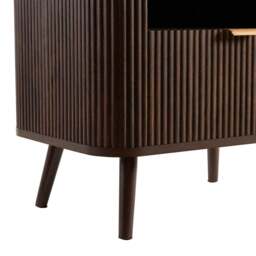 DUSK Hattie 1 Drawer Bedside with Shelf - Walnut - thumbnail 7
