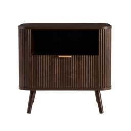 DUSK Hattie 1 Drawer Bedside with Shelf - Walnut - thumbnail 3