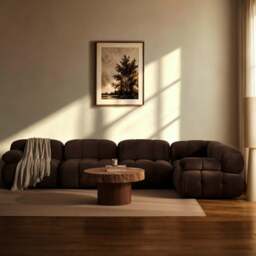 DUSK Bondi Large Right Hand L Shape Sofa - Cappuccino - thumbnail 2