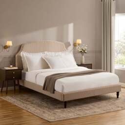 DUSK Surrey Bed Frame - Chocolate Stripe - King Size - thumbnail 2