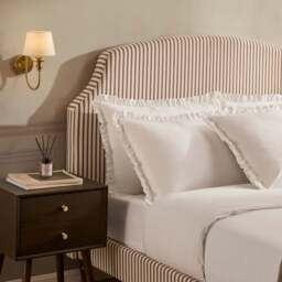 DUSK Surrey Bed Frame - Chocolate Stripe - King Size - thumbnail 6