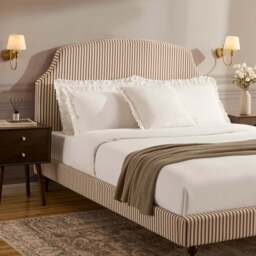 DUSK Surrey Bed Frame - Chocolate Stripe - King Size - thumbnail 4