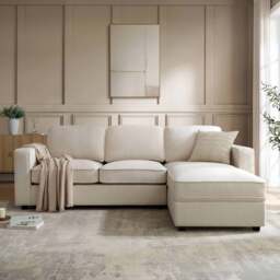 DUSK Soho Right Hand Storage Chaise Sofa - Beige - thumbnail 2