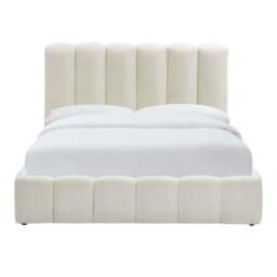 DUSK Cheshire Boucle Ottoman Storage Bed - Off White - Double - thumbnail 9