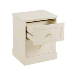 DUSK Ruby 2 Drawer Bedside Table - Cream - thumbnail 4