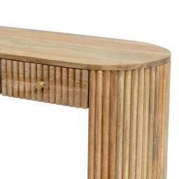 DUSK Finley Mango Wood Dressing Table Console - Natural - thumbnail 5