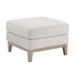 DUSK Chesterfield Pouffe - Natural Stripe - thumbnail 2