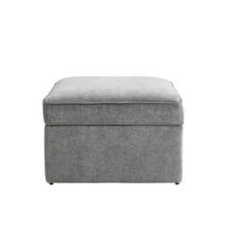 DUSK Soho Ottoman Storage Pouffe - Grey - thumbnail 5