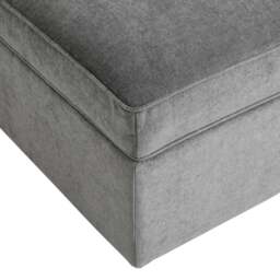 DUSK Soho Ottoman Storage Pouffe - Grey - thumbnail 7