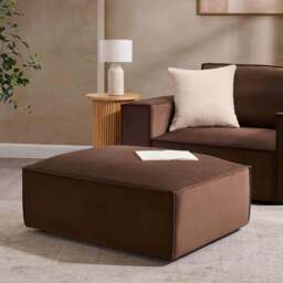 DUSK Brooklyn Pouffe - Cappuccino