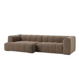 DUSK Manhattan Left Hand Chaise Sofa - Chenille Mushroom - thumbnail 3