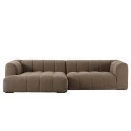 DUSK Manhattan Left Hand Chaise Sofa - Chenille Mushroom - thumbnail 4