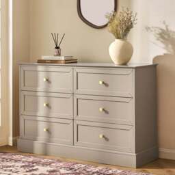 DUSK Ruby 6 Drawer Chest - Taupe - thumbnail 2