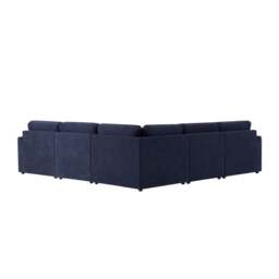 DUSK Miami Left Hand Corner Sofa - Chenille Navy - thumbnail 6