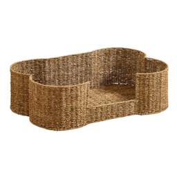 DUSK Percy Bone Shaped Seagrass Dog Bed - Natural - Percy Seagrass & Elio Dog Bed Bundle - thumbnail 5