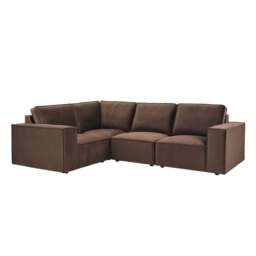 DUSK Brooklyn Small Left Hand L-Shape Sofa - Cappuccino - thumbnail 4