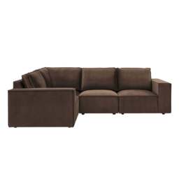 DUSK Brooklyn Small Left Hand L-Shape Sofa - Cappuccino - thumbnail 3