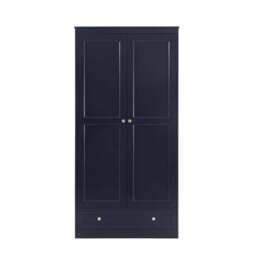 DUSK Ruby 2 Door Wardrobe with Drawer - Midnight - thumbnail 3