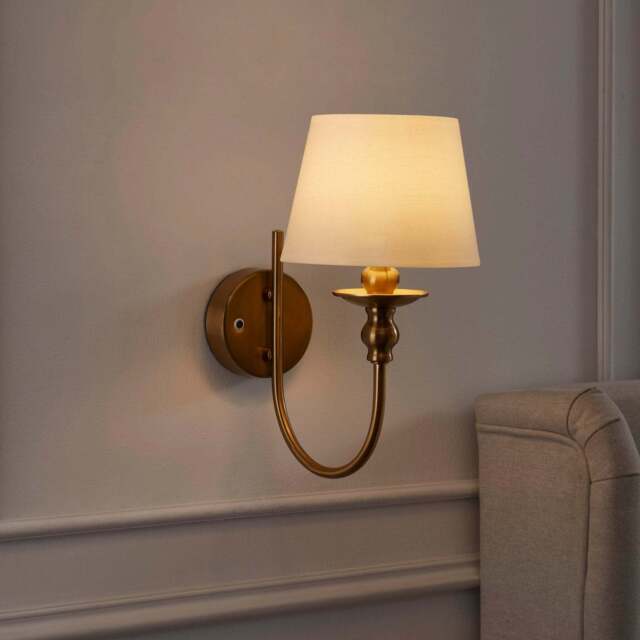 DUSK Lucille Ornate LED Rechargeable Wall Light - Brass - image 1