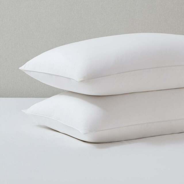 DUSK Pair of Cambridge Pillowcases - 200 Thread Count - Cotton - White - image 1
