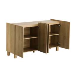 DUSK Avalon 4 Door Sideboard - Light Oak Effect - thumbnail 4